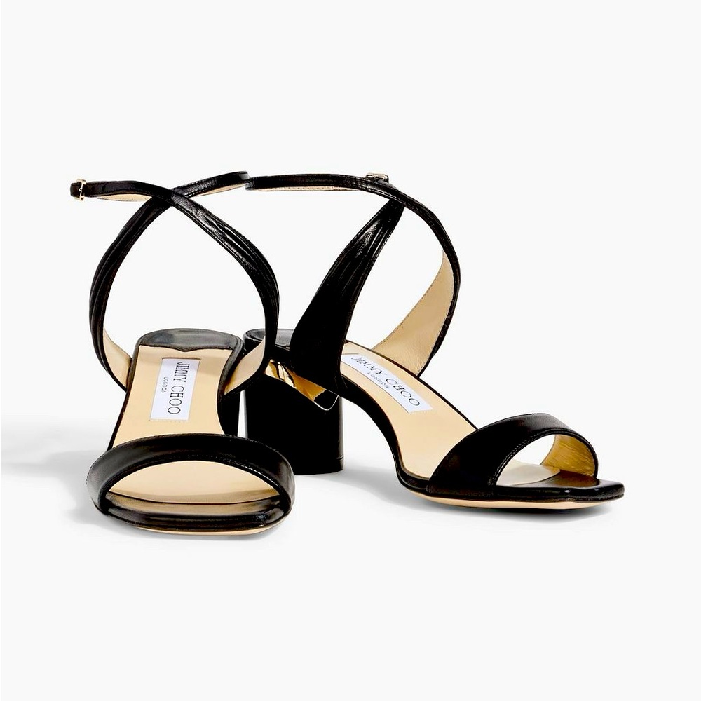 Jimmy Choo Jago 60 Black Strappy Heels 38.5 NEW IN BOX